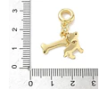 Charm Perro y Hueso | Baño de oro 18k