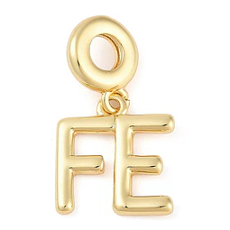  Charm Fé | Baño de oro 18k