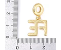 Charm Fé | Baño de oro 18k