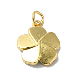  Colgante Flores Esmaltadas | Baño de oro 18k