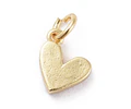 Corazón Esmaltado Negro | Baño de oro 18k
