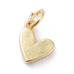  Corazón Esmaltado Negro | Baño de oro 18k