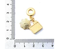 Charm Cámara y Flor | Baño de oro 18k