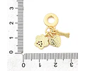 Charm Hueso, Corazón y Huella de Pata | Baño de oro 18k