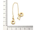 Charm Con Cadena y Avión | Baño de oro 18k
