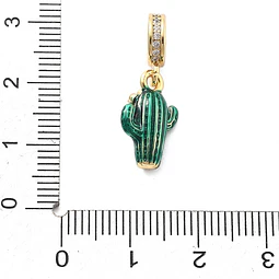  Charm Cactus | Baño de oro 18k