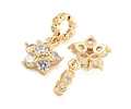 Charm Flor Circones | Baño de oro 18k