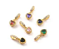Charm Corazón de circón Pequeño | Baño de oro 18k