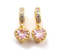 Charm Corazón de circón Pequeño | Baño de oro 18k