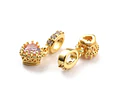 Charm Corazón de circón Pequeño | Baño de oro 18k