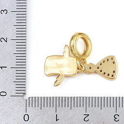  Charm Saco de Dinero y Dólares | Baño de oro 18k