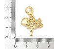 Charm Ángel, Cruz y Corazón | Baño de oro 18k