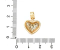 Charm Corazón con circones | Baño de oro 18k