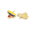 Colgante Bandera - Mapa Venezuela | Baño de oro 18k 
