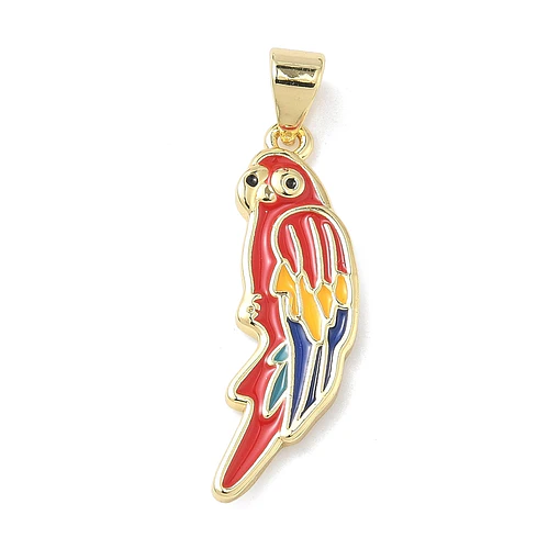 Colgante Guacamaya Esmaltada | Baño de oro 18k
