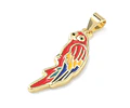 Colgante Guacamaya Esmaltada | Baño de oro 18k