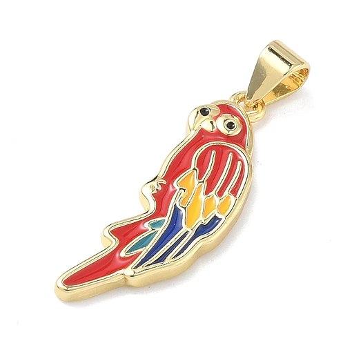 Colgante Guacamaya Esmaltada | Baño de oro 18k