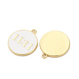  Colgante 11:11 Esmaltado | Baño De oro 18k