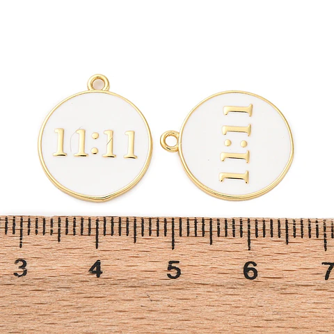 Colgante 11:11 Esmaltado | Baño De oro 18k