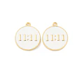 Colgante 11:11 Esmaltado | Baño De oro 18k