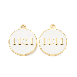  Colgante 11:11 Esmaltado | Baño De oro 18k
