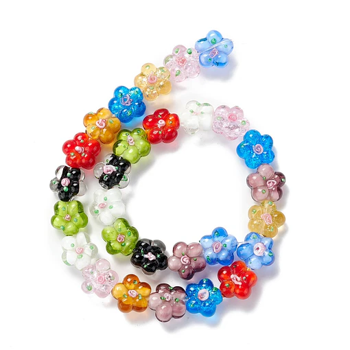 Flores de vidrio hecho a mano - mix