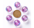 Pelotas acrílicas tornasol 16x15mm | Violeta