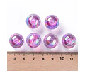 Pelotas acrílicas tornasol 16x15mm | Violeta