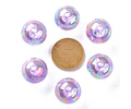 Pelotas acrílicas tornasol 16x15mm | Lila