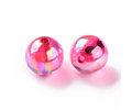Pelotas acrílicas tornasol 16x15mm | Fucsia