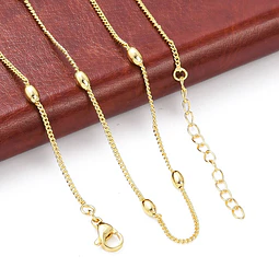 Cadena Armada Satélite | Baño de oro 18k