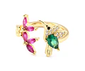 Anillo Ajustable Picaflor | Baño de oro 18k