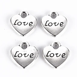  Dije de Corazón con Love | Aleación