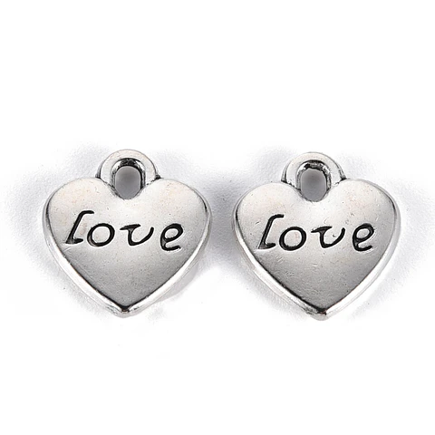 Dije de Corazón con Love | Aleación
