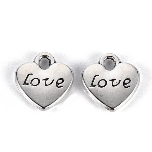 Dije de Corazón con Love | Aleación