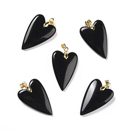  Colgante Corazón Obsidiana 