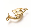 Colgante Pareja de Gatos | Baño de oro 18k