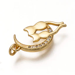  Colgante Pareja de Gatos | Baño de oro 18k