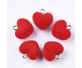 Colgante Corazón Acrilico | Flocky | Rojo