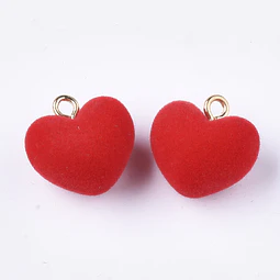  Colgante Corazón Acrilico | Flocky | Rojo