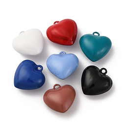  Colgante Corazón Esmaltado | Aleación