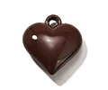Colgante Corazón Acrílico | Café