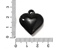 Colgante Corazón Acrílico | Negro