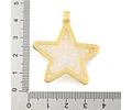 Colgante Estrella Perlas en resina | Baño de oro 18k