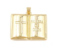 Colgante Biblia - Palabra de Dios y Cruz | Baño de oro 18k