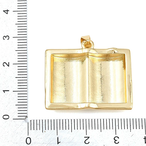 Colgante Biblia - Palabra de Dios y Cruz | Baño de oro 18k