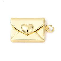  Colgante de Sobre de Carta | Baño de oro 18k