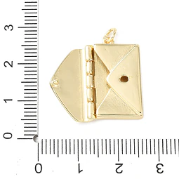 Colgante de Sobre de Carta | Baño de oro 18k