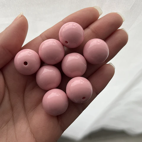 18mm Pelotas Acrílicas | Rosado Pastel 
