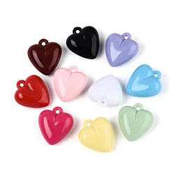  Corazones acrílicos | Colores surtidos 